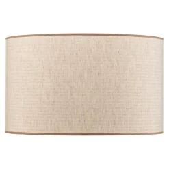 Lampeskærm Roller, ecru, jute, Ø 50 cm, højde 30 cm