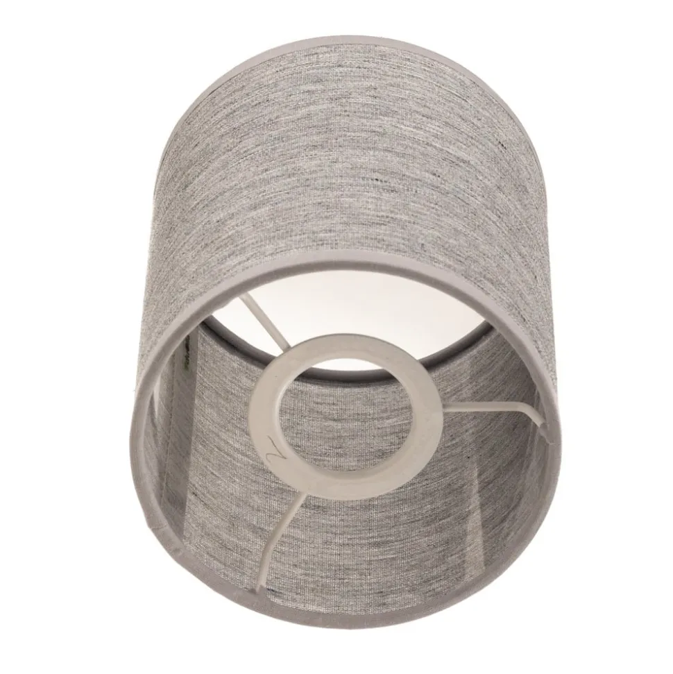Lampeskærm Roller, grå, Ø 13 cm, højde 15 cm