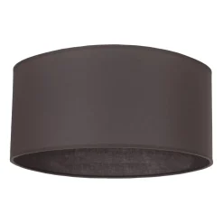 Lampeskærm Roller, jordbrun, Ø 50 cm, højde 24 cm
