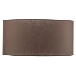 Lampeskærm Roller, jordbrun, Ø 50 cm, højde 24 cm