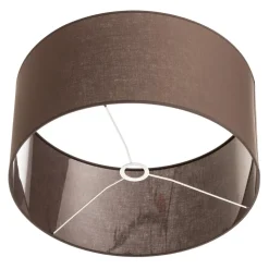 Lampeskærm Roller, jordbrun, Ø 50 cm, højde 24 cm