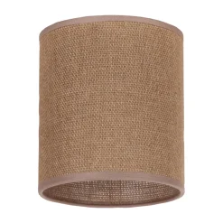 Lampeskærm Roller, lysebrun, Ø 13 cm, højde 15 cm