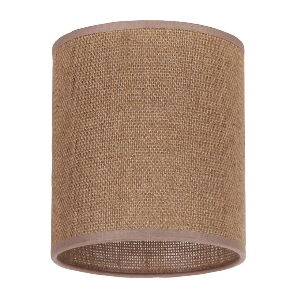 Lampeskærm Roller, lysebrun, Ø 13 cm, højde 15 cm