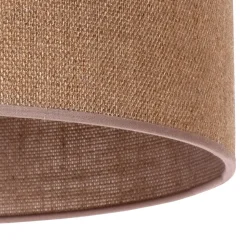 Lampeskærm Roller, lysebrun, Ø 13 cm, højde 15 cm