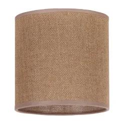 Lampeskærm Roller, lysebrun, Ø 15 cm, højde 15 cm