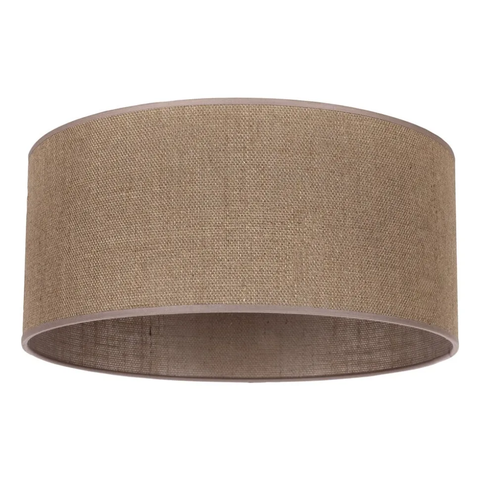 Lampeskærm Roller, lysebrun, Ø 50 cm, højde 24 cm