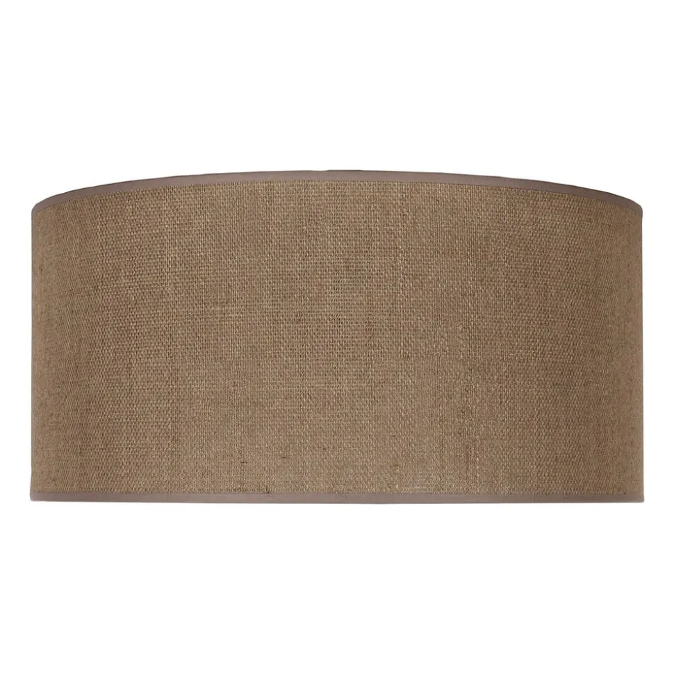 Lampeskærm Roller, lysebrun, Ø 50 cm, højde 24 cm