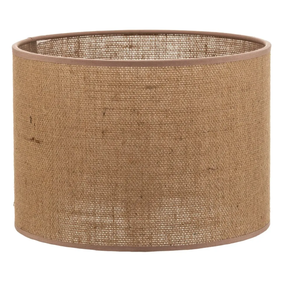Lampeskærm Roller, lysebrun, Ø 25 cm, højde 18 cm