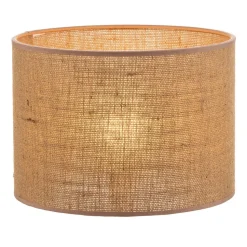 Lampeskærm Roller, lysebrun, Ø 25 cm, højde 18 cm