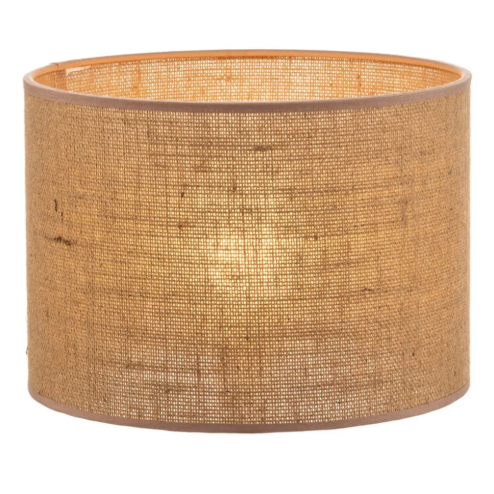 Lampeskærm Roller, lysebrun, Ø 25 cm, højde 18 cm