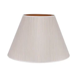 Lampeskærm Sofia Højde 31 cm, hvid/guldstrip