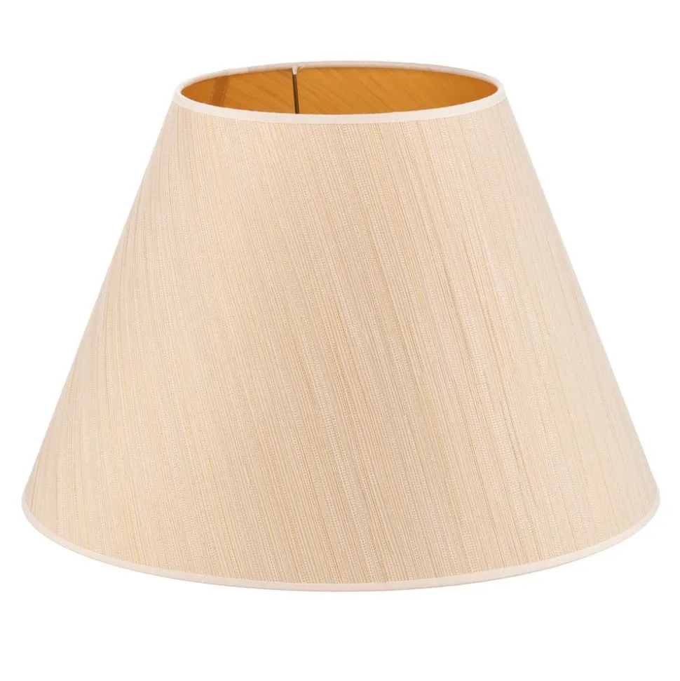 Lampeskærm Sofia Højde 31 cm, hvid/guldstrip
