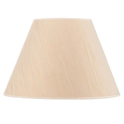 Lampeskærm Sofia Højde 31 cm, hvid/guldstrip