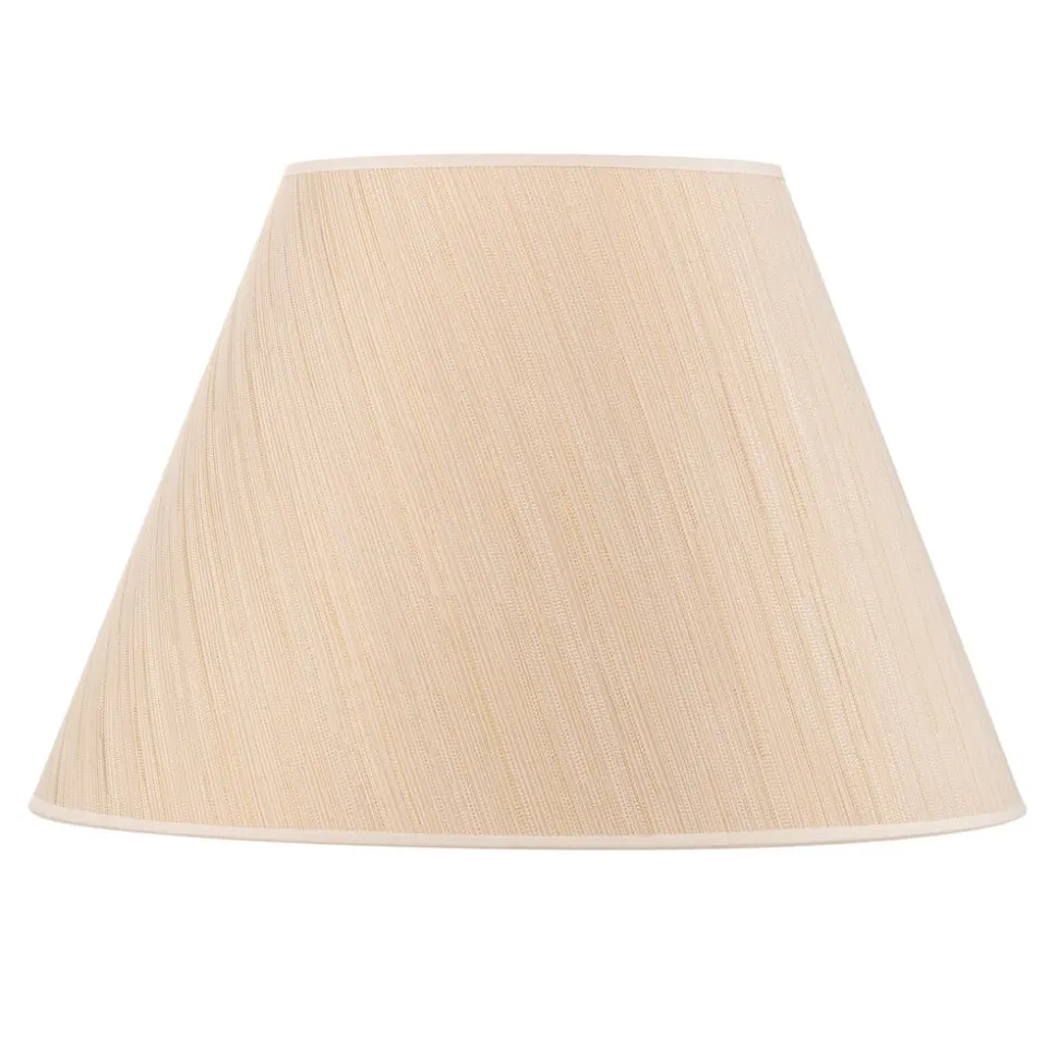 Lampeskærm Sofia Højde 31 cm, hvid/guldstrip
