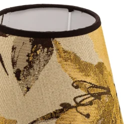 Lampeskærm Sofia Højde 15,5 cm, blomstermønster gul