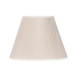 Lampeskærm Sofia Højde 21 cm, hvid/guldstrip