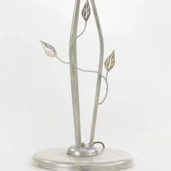 Lancia gulvlampe, elfenbensfarvet, 3 lyskilder, jern, glas