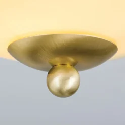 Landhaus loftlampe, messing creme blå, Ø 21 cm