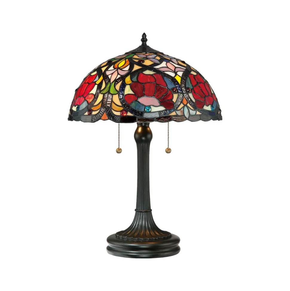 Larissa bordlampe i Tiffany-stil