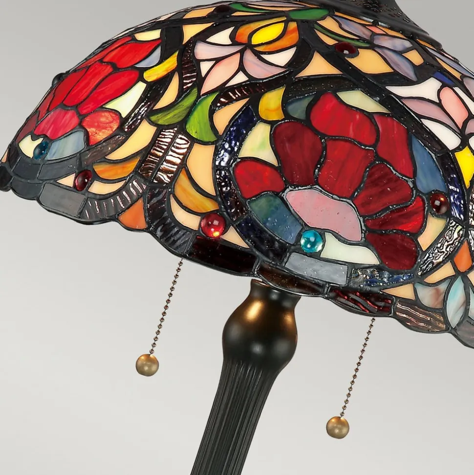 Larissa bordlampe i Tiffany-stil