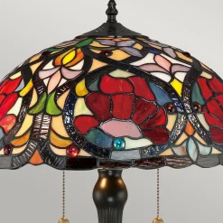 Larissa bordlampe i Tiffany-stil