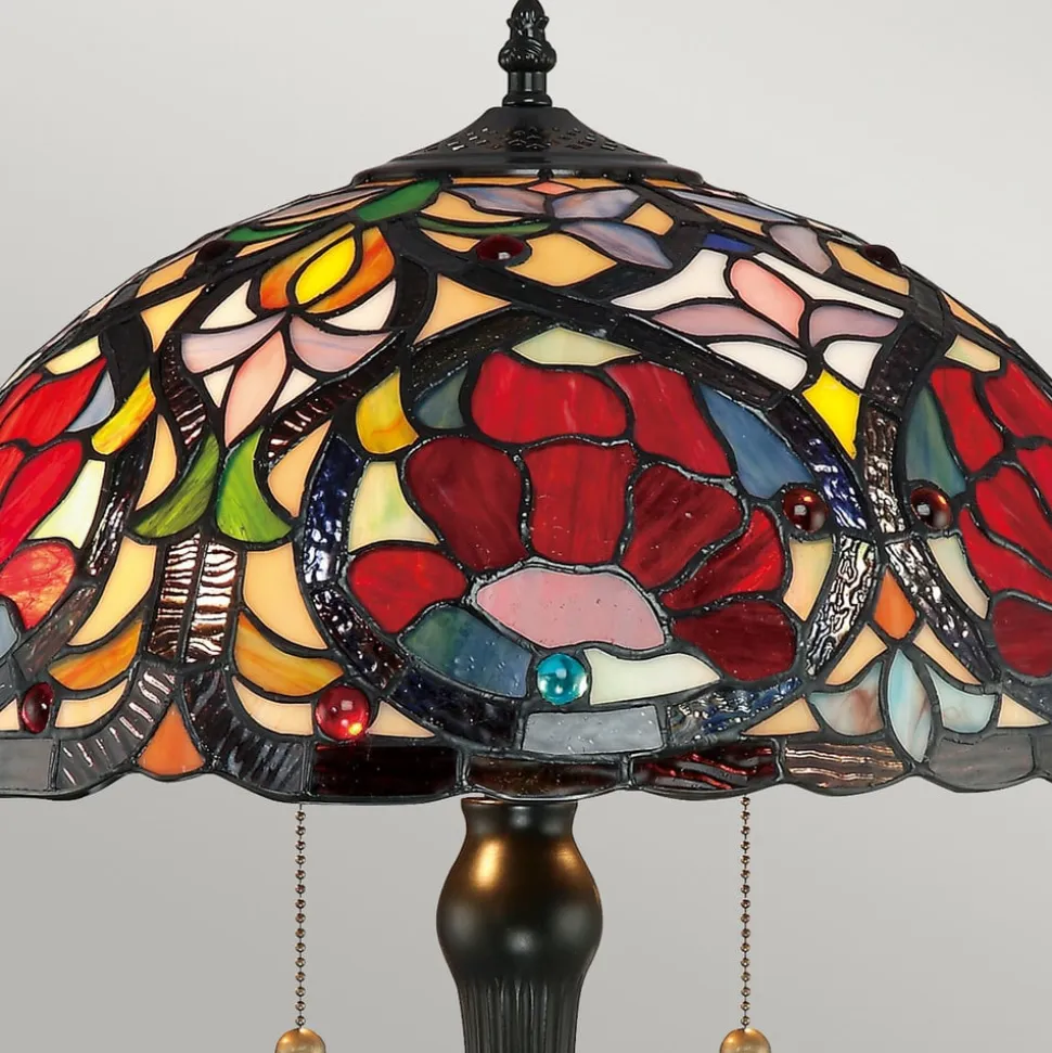 Larissa bordlampe i Tiffany-stil