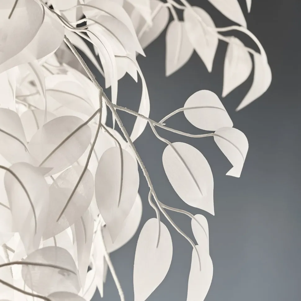 Leavy gulvlampe, højde 180 cm, krom/hvid, metal/plast