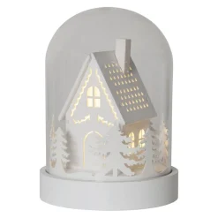LED dekorationslys Kupol hus, hvid