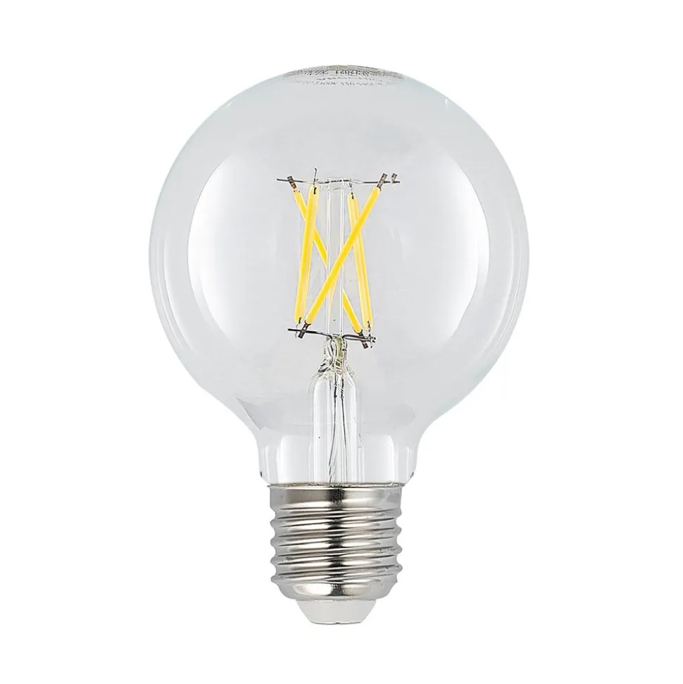 LED E27 4 W G80 2.700 K filament dæmpes klar 3 stk