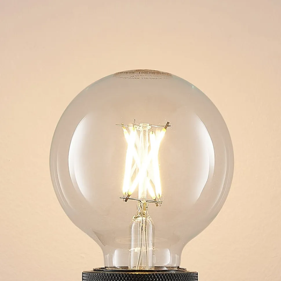 LED E27 4 W G80 2.700 K filament dæmpes klar 3 stk