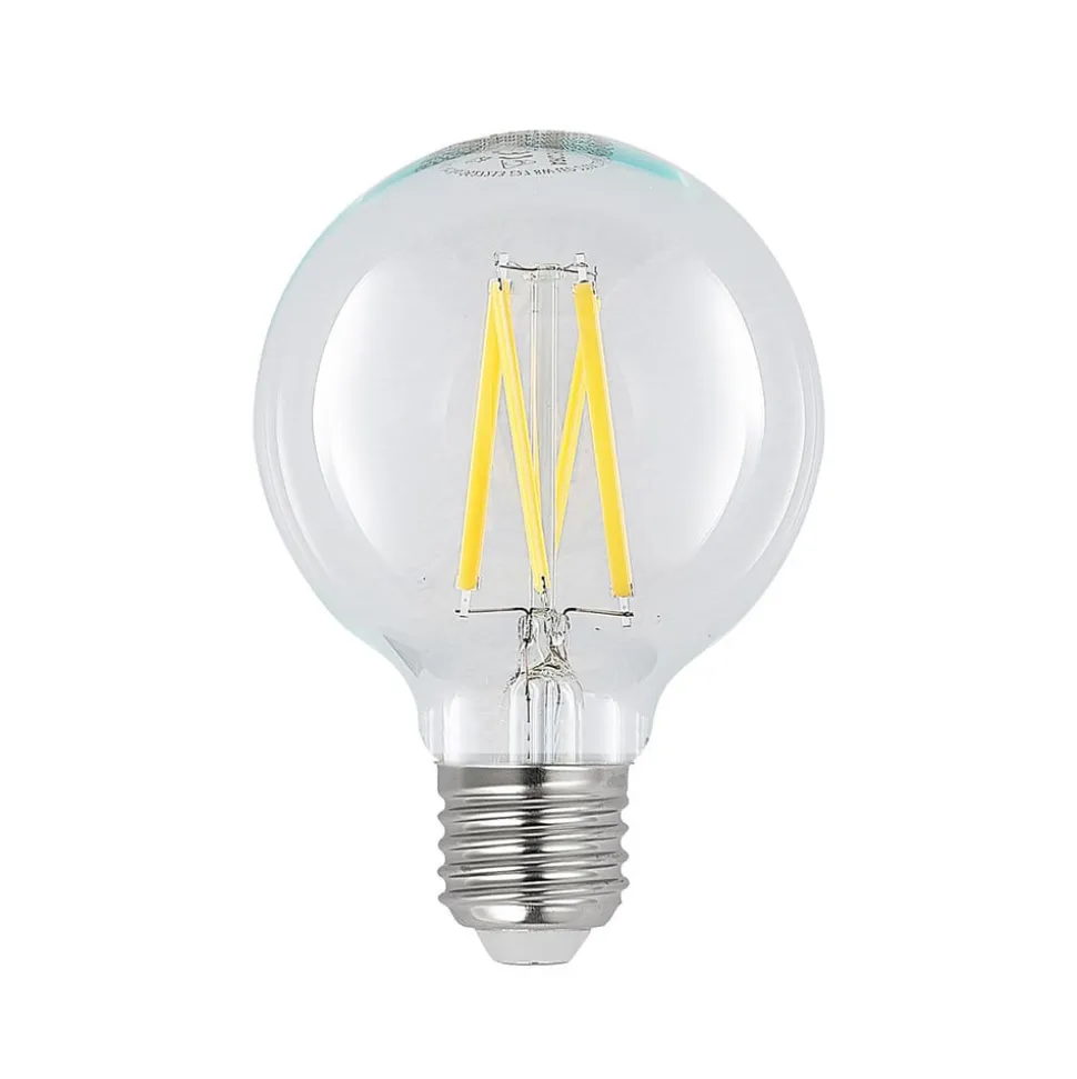LED E27 8 W G80 2.700 K filament dæmpes klar 2 stk