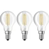 LED filamentpære E14 4 W varmhvid, 3'er sæt
