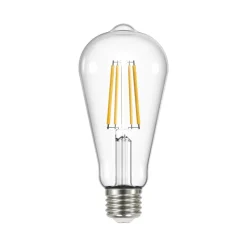 LED glødepære klar E27 3,8W 3000K 806lm sæt med 3 stk