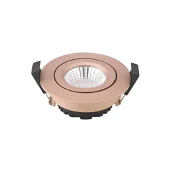 LED indbygningsspot Diled, Ø 8,5 cm, 6 W, Dim-To-Warm, rosé