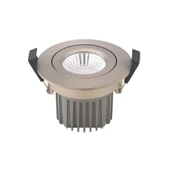LED indbygningsspot Diled, Ø8,5 cm, 10 W, Dim-To-Warm, stål