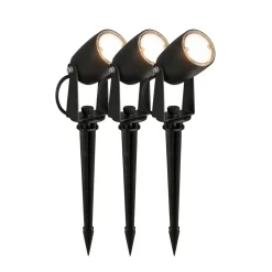 LED jordspyd 3928035 12 V 3x forlængelse sort Ø 4 cm