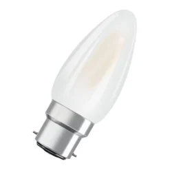 LED kertepære B22d 5W 2.700K mat dæmpbar