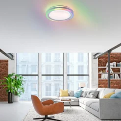 LED loftslampe Sfærisk, CCT, RGB, Ø 40cm