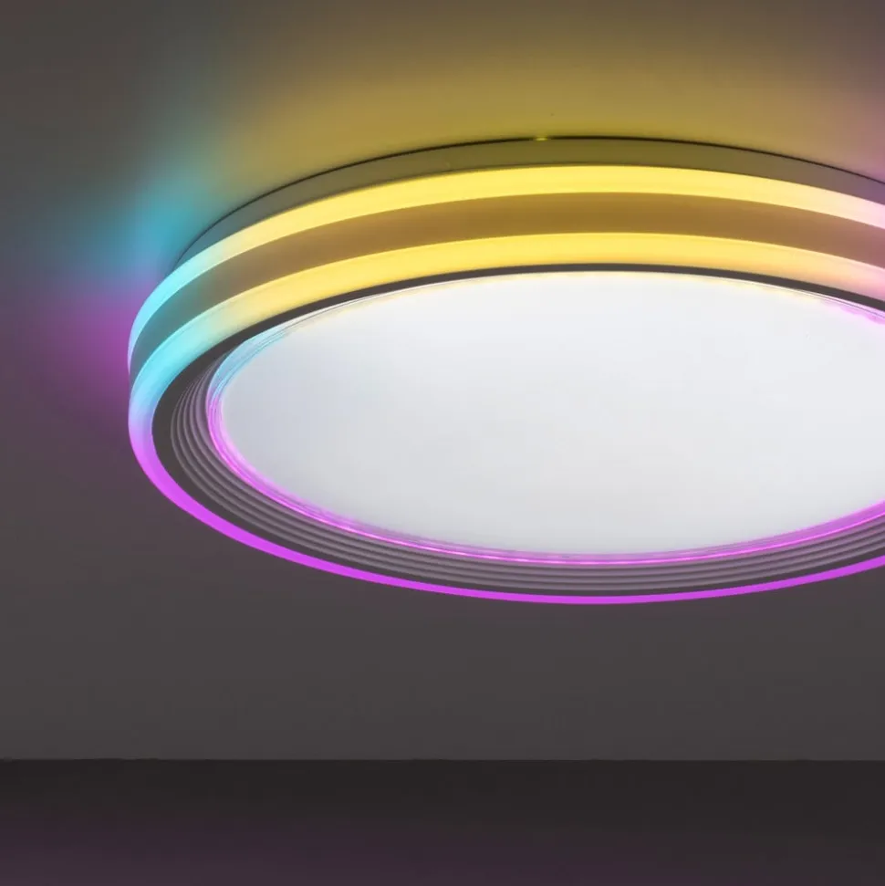 LED loftslampe Sfærisk, CCT, RGB, Ø 48cm