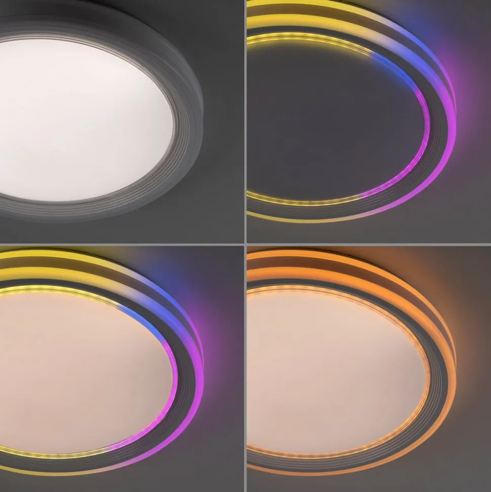 LED loftslampe Sfærisk, CCT, RGB, Ø 48cm
