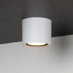 LED loftspot Fedler, Ø 12 cm, hvid, dæmpbar, aluminium