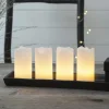LED lys Candle med fjernbetjening, 4'er sæt, hvid