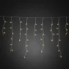 LED lysgardin ice rain amber transp. 5m
