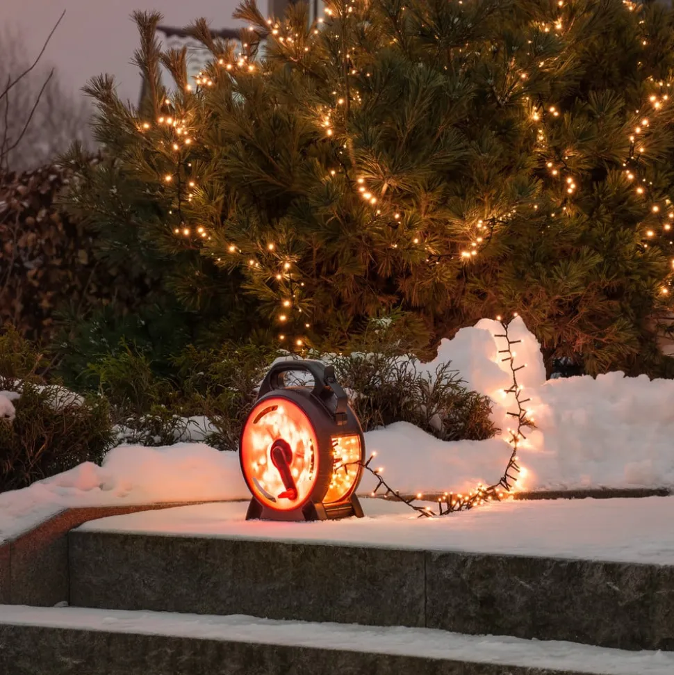 LED lyskæde Compact amber 300 LED'er 6,58 m