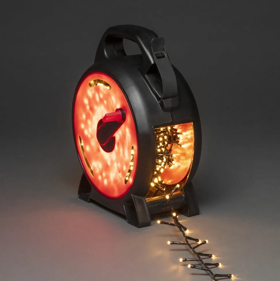 LED lyskæde Compact amber 300 LED'er 6,58 m