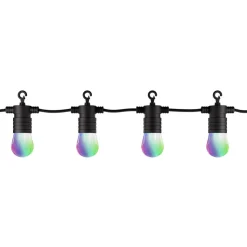 LED lyskæde tint Stella, 12-lys, CCT, RGB