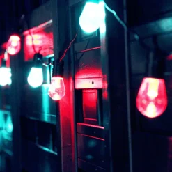 LED lyskæde tint Stella, 12-lys, CCT, RGB