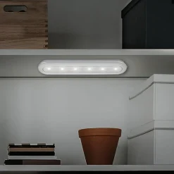 LED Push Light Row, batteridrift, 6.500 K, 30 cm