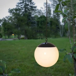 LED solar hængelampe Globus