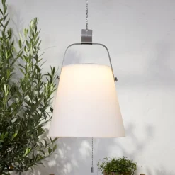LED solar hængelampe Solia, Ø 28 cm